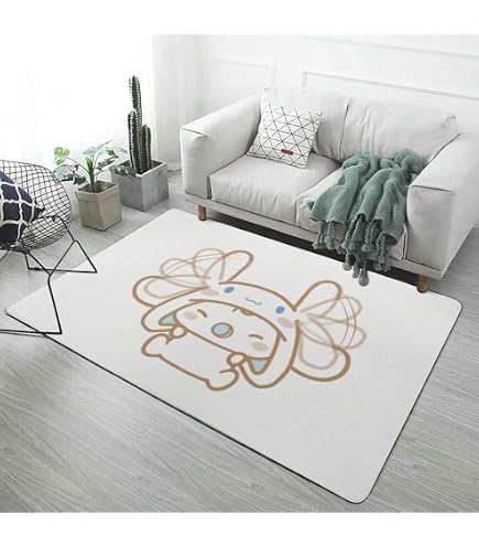 Amazon | シナモロール ラグ カーペット 防ダニ抗菌防臭洗える